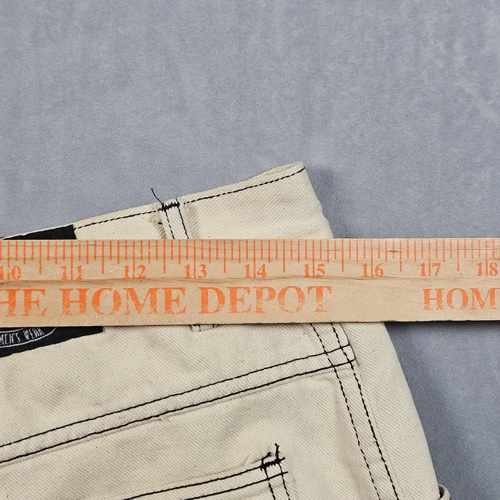 Vintage Garment Stage Jeans Mens 34 (Actual 31x29) Off-White Loose Baggy USA 90s